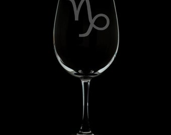 Capricorn 12 Ounce Wine Glass (Available With Stem And Stemless)