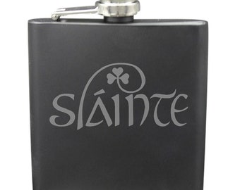 Slainte Shot & 6 Ounce Flask Set