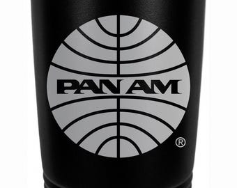 PanAm 1957 Logo 20 Ounce Black Polar Camel Tumbler