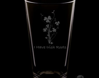 Irish Roots 16 Ounce Pint Glass