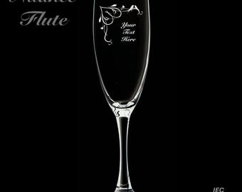 Wedding 6 Ounce Nuance Wine Flute (Personalization Included)