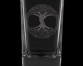 Tree Of Life 2.75 Ounce Dessert Shot Glass (Also available in 2.0oz)