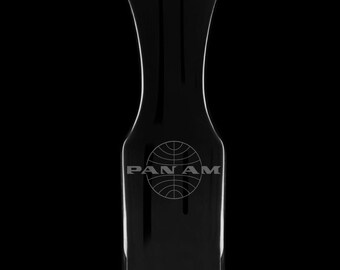 Pan American Airways Officially Licensed 40 Ounce Wine Carafe With Optional 12 Ounce Wine Glasses