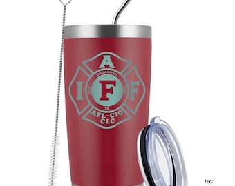 IAFF Officially Licensed 20 Ounce Red Tumbler