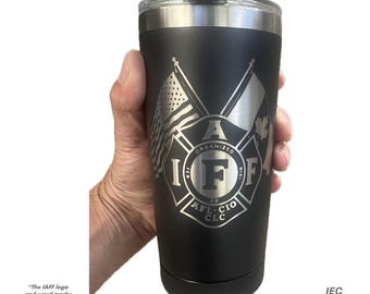 IAFF Officially Licensed 20 Ounce Black Cordova Outdoors Tumbler
