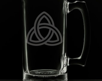 Celtic Triquetra 25 Ounce Beer Mug (Also Available in 16oz)