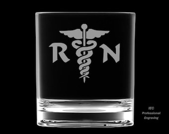 Registered Nurse 10 Ounce Rocks Glass