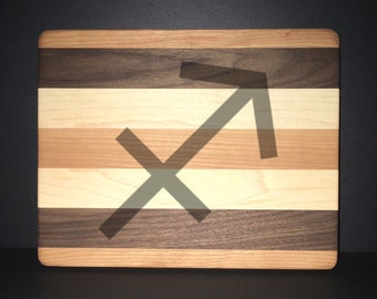 Sagittarius 8"X 10" Hand Made Cutting Board (Also Available in 7"X 9" & 12"X 14")