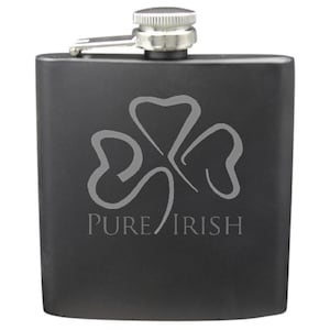 Pure Irish Shot & 6 Ounce Flask Set