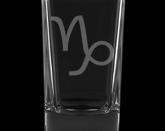 Capricorn 2.75 Ounce Dessert Shot Glass (Also available in 2.0oz)