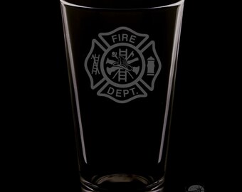 Fire Department 16 Ounce Pint Glass