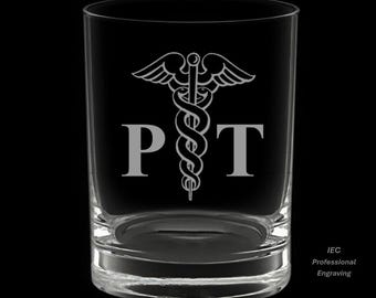Physical Therapist 14 Ounce  Double Rocks Glass