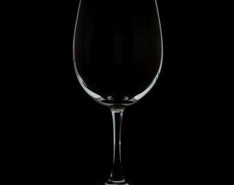 Blank 13 Ounce Stemmed Wine Glass