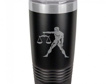 Libra 20 Ounce Black Polar Camel Tumbler (Also Available in Red, White, Gray, & Blue)