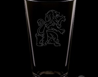 Scottish Lion 16 Ounce Pint Glass