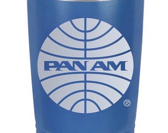 PanAm 1957 Logo 20 Ounce Blue Polar Camel Tumbler