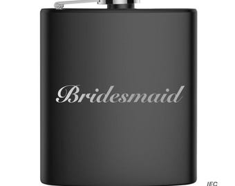 Bridesmaid 6 Ounce Flask
