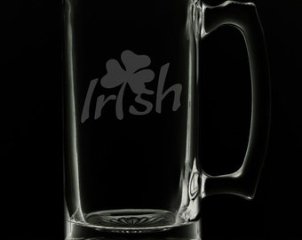 Irish 25 Ounce Beer Mug (Also Available in 16oz & 12oz)