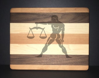 Libra 8"X 10" Hand Made Cutting Board (Also Available in 7"X 9" & 12"X 14")