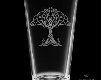 Tree Of Life 16 Ounce Pint Glass