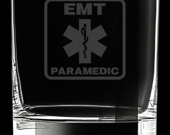 Paramedic 12 Ounce Rocks Glass