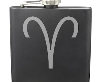 Aries Shot & 6 Ounce Flask Set