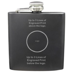 Libra 6 Ounce Flask Created By Local Artist KW image 3