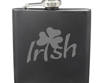 Irish Shot & 6 Ounce Flask Set