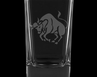 Taurus 2.75 Ounce Dessert Shot Glass (Also available in 2.0oz)