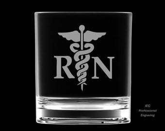 Registered Nurse 10 Ounce Rocks Glass