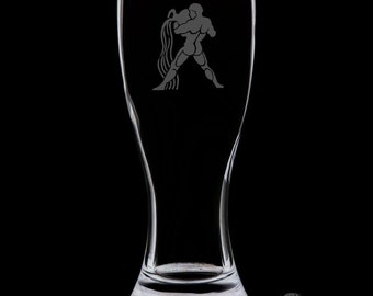 Aquarius 18 Ounce Pilsner Glass