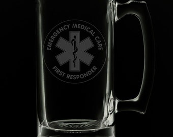 First Responder 25 Ounce Beer Mug (Also Available in 16oz & 12oz)