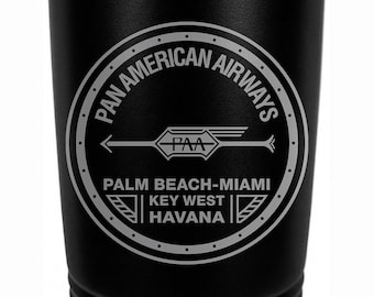 PanAm 1927 Logo 20 Ounce Black Polar Camel Tumbler