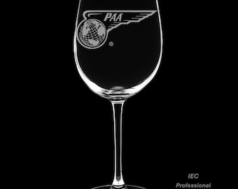 PanAm 1944 Logo 12 Ounce Wine Glass (Available With Stem And Stemless)