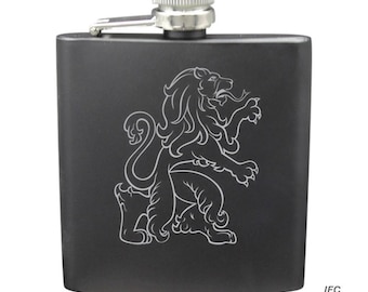 Scottish Lion 6 Ounce Flask