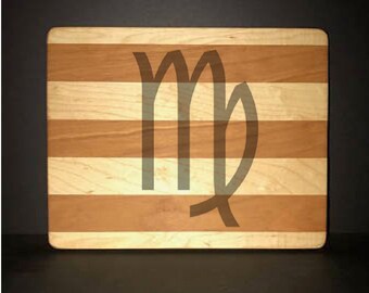 Virgo 8"X 10" Hand Made Cutting Board (Also Available in 7"X 9" & 12"X 14")
