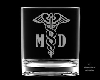 Medical Doctor 10 Ounce Rocks Glass
