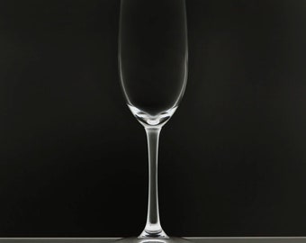 Blank 8 Ounce Stemmed Wine Flute