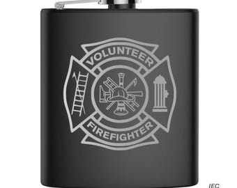 Volunteer Fire Department 6 Ounce Flask
