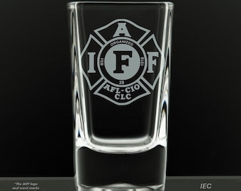 IAFF Officially Licensed 2.75 Ounce Dessert Shot Glass (Also available in 2.0oz)