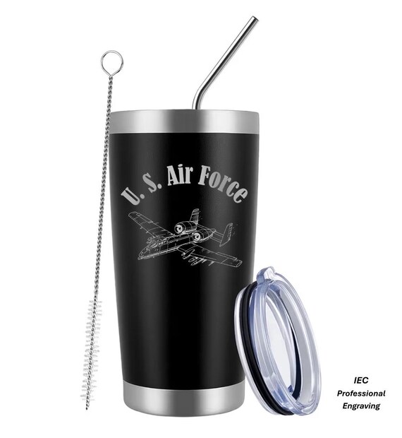 Air Force 20 Ounce Black Tumbler - Etsy