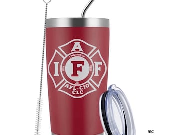 IAFF Officially Licensed 20 Ounce Red Tumbler