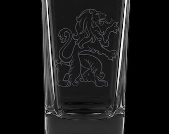 Scottish Lion 2.75 Ounce Dessert Shot Glass (Also available in 2.0oz)