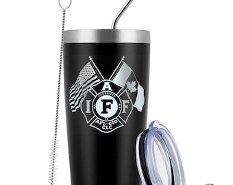 IAFF Officially Licensed 20 Ounce Black Tumbler