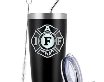 IAFF Officially Licensed 20 Ounce Black Tumbler