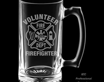 Volunteer Fire Department Beer Mug (25 or 16 ounce available)
