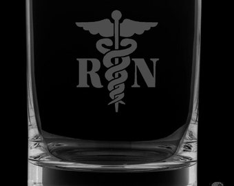 Registered Nurse 12 Ounce Rocks Glass