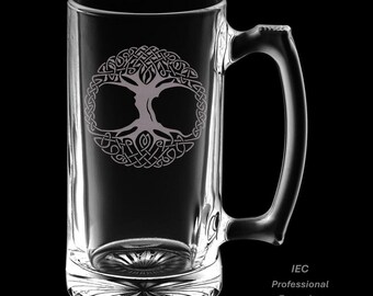 Tree Of Life 25 Ounce Beer Mug (Also Available in 16oz)
