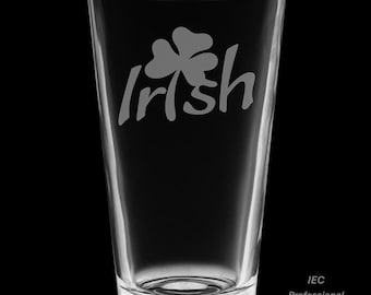 Irish 16 Ounce Pint Glass with Gift Box
