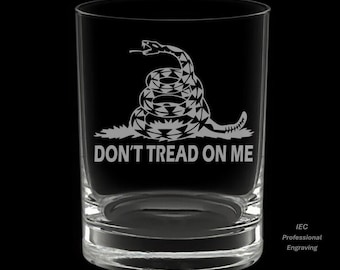 Gadsden Rattler 14 Ounce Double Rocks Glass